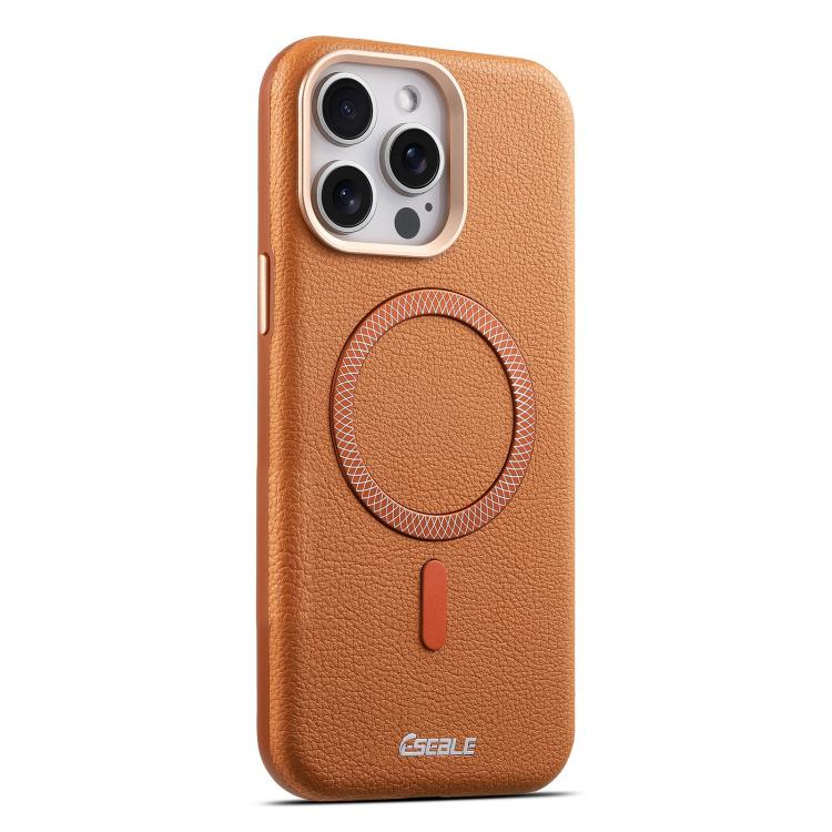 Custodia per telefono magnetica ESEBLE L2 con texture a litchi e lente in metallo., For iPhone 15 Pro, For iPhone 15, For iPhone 14 / 13, For iPhone 14 Pro, For iPhone 14 Pro Max, For iPhone 13 Pro Max, For iPhone 13 Pro
