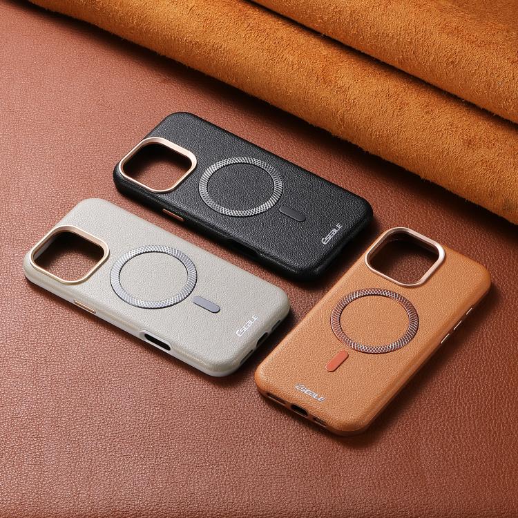 Custodia per telefono magnetica ESEBLE L2 con texture a litchi e lente in metallo., For iPhone 15 Pro, For iPhone 15, For iPhone 14 / 13, For iPhone 14 Pro, For iPhone 14 Pro Max, For iPhone 13 Pro Max, For iPhone 13 Pro
