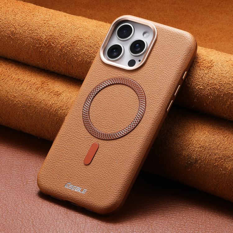 Custodia per telefono magnetica ESEBLE L2 con texture a litchi e lente in metallo., For iPhone 17 Pro Max, For iPhone 17 Pro, For iPhone 17, For iPhone Air, For iPhone 16 Pro Max, For iPhone 16 Pro, For iPhone 16, For iPhone 15 Pro Max