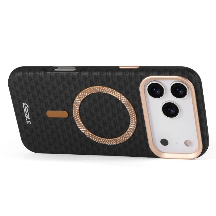Custodia magnetica per telefono ESEBLE L3 con lente in metallo e protezione triangolare., For iPhone 17 Pro Max, For iPhone 17 Pro
