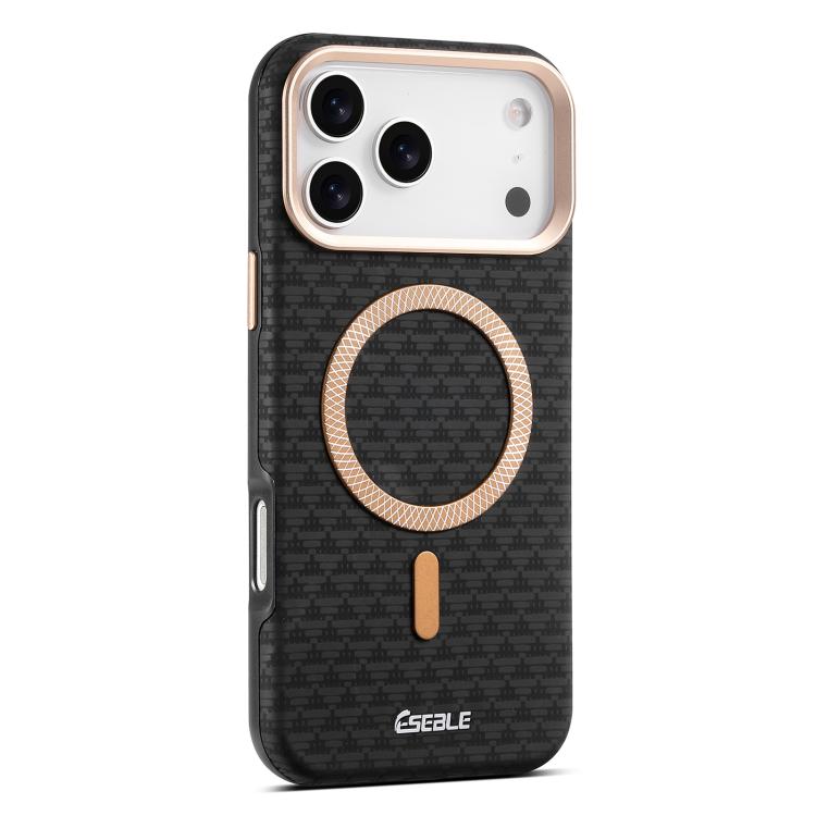 Custodia magnetica per telefono ESEBLE L3 con lente in metallo e protezione triangolare., For iPhone 17 Pro Max, For iPhone 17 Pro