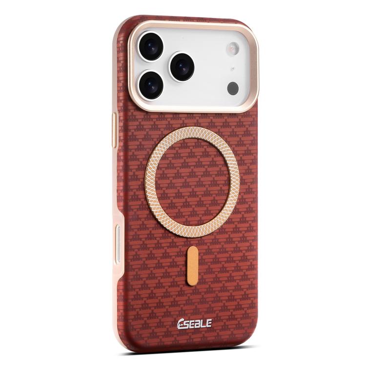 Custodia magnetica per telefono ESEBLE L3 con lente in metallo e protezione triangolare., For iPhone 17 Pro Max, For iPhone 17 Pro