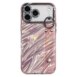 Custodia per telefono in TPU con cinturino da polso e pellicola protettiva per obiettivo, con texture a onde., For iPhone 17 Pro Max, For iPhone 17 Pro, For iPhone 17, For iPhone Air, For iPhone 16 Pro Max, For iPhone 16 Pro, For iPhone 16 Plus        ...