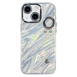Custodia per telefono in TPU con cinturino da polso e pellicola protettiva per obiettivo, con texture a onde., For iPhone 15 Pro Max, For iPhone 15 Pro, For iPhone 15, For iPhone 14, For iPhone 14 Pro, For iPhone 14 Pro Max, For iPhone 13 Pro Max      ...