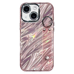 Custodia per telefono in TPU con cinturino da polso e pellicola protettiva per obiettivo, con texture a onde., For iPhone 15 Pro Max, For iPhone 15 Pro, For iPhone 15, For iPhone 14, For iPhone 14 Pro, For iPhone 14 Pro Max, For iPhone 13 Pro Max      ...
