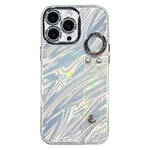 Custodia per telefono in TPU con cinturino da polso e pellicola protettiva per obiettivo, con texture a onde., For iPhone 15 Pro Max, For iPhone 15 Pro, For iPhone 15, For iPhone 14, For iPhone 14 Pro, For iPhone 14 Pro Max, For iPhone 13 Pro Max      ...