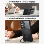 Custodia per telefono con supporto magnetico MagSafe a 360 gradi, finitura satinata., For Samsung Galaxy S26+ 5G, For Samsung Galaxy S26 Ultra 5G, For Samsung Galaxy S26 5G