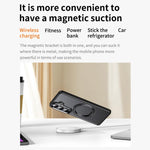 Custodia per telefono con supporto magnetico MagSafe a 360 gradi, finitura satinata., For Samsung Galaxy S26+ 5G, For Samsung Galaxy S26 Ultra 5G, For Samsung Galaxy S26 5G
