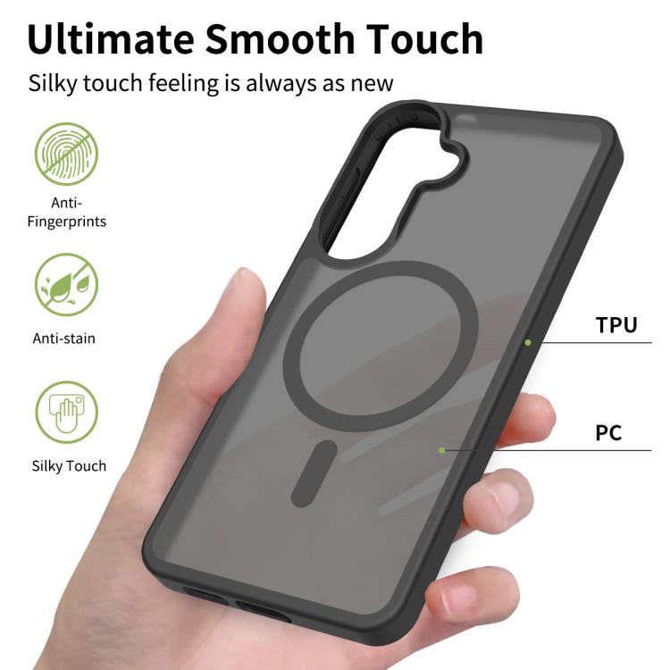 Custodia ibrida in TPU e PC con MagSafe, piacevole al tatto., For Samsung Galaxy S26+ 5G, For Samsung Galaxy S26 Ultra 5G, For Samsung Galaxy S26 5G