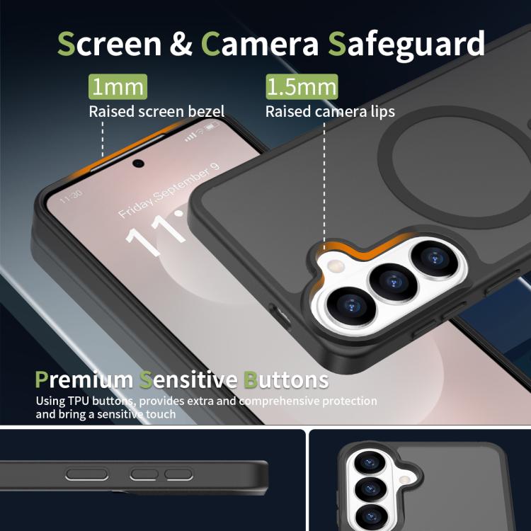 Custodia ibrida in TPU e PC con MagSafe, piacevole al tatto., For Samsung Galaxy S26+ 5G, For Samsung Galaxy S26 Ultra 5G, For Samsung Galaxy S26 5G