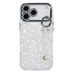 Custodia per telefono in TPU con cinturino da polso e pellicola protettiva per obiettivo, con texture a guscio placcato., For iPhone 17 Pro Max, For iPhone 17 Pro, For iPhone 17, For iPhone Air, For iPhone 16 Pro Max, For iPhone 16 Pro, For iPhone 16 P...