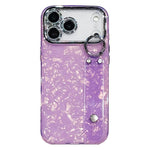 Custodia per telefono in TPU con cinturino da polso e pellicola protettiva per obiettivo, con texture a guscio placcato., For iPhone 17 Pro Max, For iPhone 17 Pro, For iPhone 17, For iPhone Air, For iPhone 16 Pro Max, For iPhone 16 Pro, For iPhone 16 P...