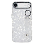 Custodia per telefono in TPU con cinturino da polso e pellicola protettiva per obiettivo, con texture a guscio placcato., For iPhone 17 Pro Max, For iPhone 17 Pro, For iPhone 17, For iPhone Air, For iPhone 16 Pro Max, For iPhone 16 Pro, For iPhone 16 P...
