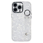 Custodia per telefono in TPU con cinturino da polso e pellicola protettiva per obiettivo, con texture a guscio placcato., For iPhone 15 Pro Max, For iPhone 15 Pro, For iPhone 15, For iPhone 14, For iPhone 14 Pro, For iPhone 14 Pro Max                  ...