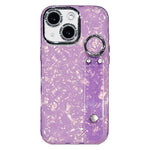 Custodia per telefono in TPU con cinturino da polso e pellicola protettiva per obiettivo, con texture a guscio placcato., For iPhone 15 Pro Max, For iPhone 15 Pro, For iPhone 15, For iPhone 14, For iPhone 14 Pro, For iPhone 14 Pro Max                  ...