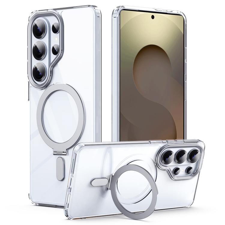 Custodia per telefono antiurto MagSafe Airbag con finitura satinata e supporto pieghevole, For Samsung Galaxy S26+ 5G, For Samsung Galaxy S26 Ultra 5G, For Samsung Galaxy S26 5G