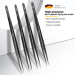 Pinzette BEST in acciaio inossidabile non magnetico ad alta durezza, BST-Q11, BST-Q12, BST-Q13, BST-Q14