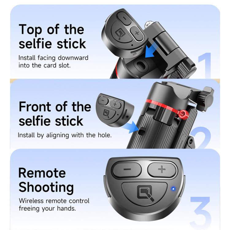 Mini treppiede selfie stick wireless 410mm con telecomando