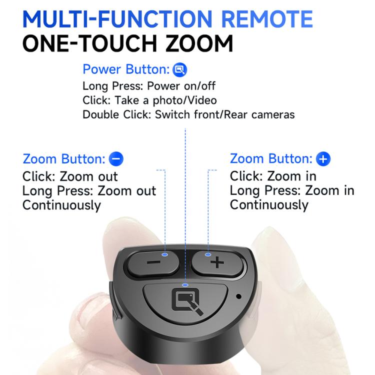 Mini treppiede selfie stick wireless 410mm con telecomando