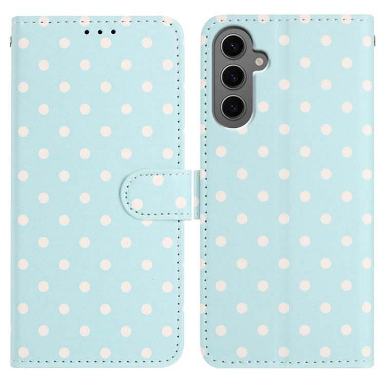 Custodia per telefono in ecopelle con motivo a pois, For Samsung Galaxy S25 FE 5G, For Samsung Galaxy S25 5G, For Samsung Galaxy S25+ 5G, For Samsung Galaxy S25 Ultra 5G