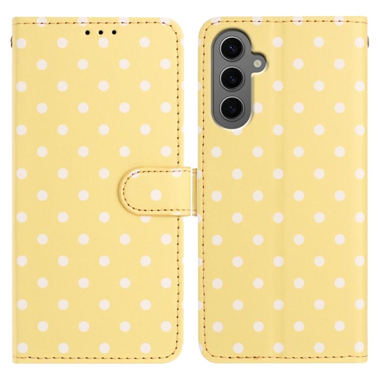 Custodia per telefono in ecopelle con motivo a pois, For Samsung Galaxy S25 FE 5G, For Samsung Galaxy S25 5G, For Samsung Galaxy S25+ 5G, For Samsung Galaxy S25 Ultra 5G