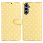 Custodia per telefono in ecopelle con motivo a pois, For Samsung Galaxy S24 FE 5G, For Samsung Galaxy S24 Ultra 5G, For Samsung Galaxy S24+ 5G, For Samsung Galaxy S24 5G