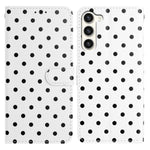 Custodia per telefono in ecopelle con motivo a pois, For Samsung Galaxy S23 FE 5G, For Samsung Galaxy S23 Ultra 5G, For Samsung Galaxy S23+ 5G, For Samsung Galaxy S23 5G