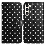 Custodia per telefono in ecopelle con motivo a pois, For Samsung Galaxy S23 FE 5G, For Samsung Galaxy S23 Ultra 5G, For Samsung Galaxy S23+ 5G, For Samsung Galaxy S23 5G