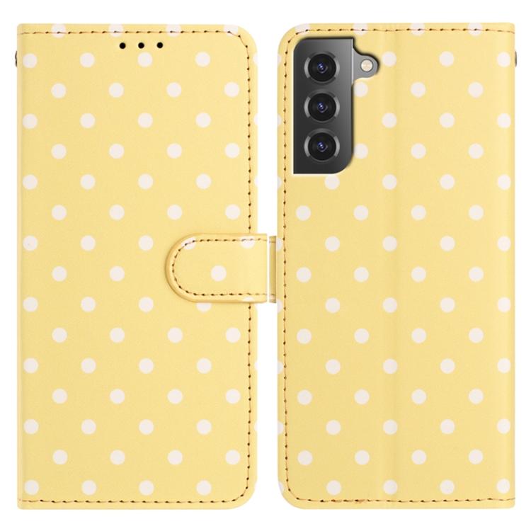 Custodia per telefono in ecopelle con motivo a pois, For Samsung Galaxy S20 FE, For Samsung Galaxy S22 Ultra 5G, For Samsung Galaxy S22+ 5G, For Samsung Galaxy S22 5G