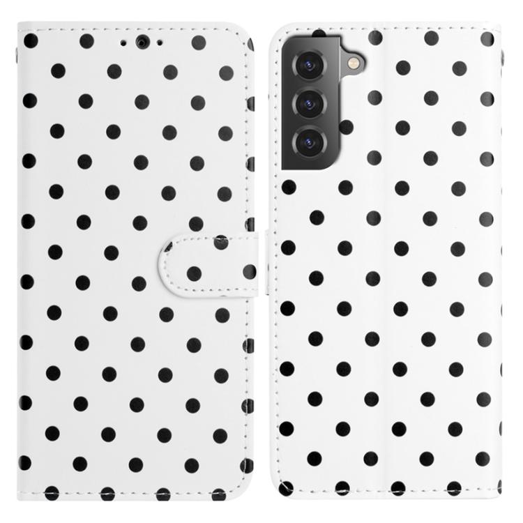 Custodia per telefono in ecopelle con motivo a pois, For Samsung Galaxy S21 FE 5G, For Samsung Galaxy S21 5G, For Samsung Galaxy S21+ 5G, For Samsung Galaxy S21 Ultra 5G