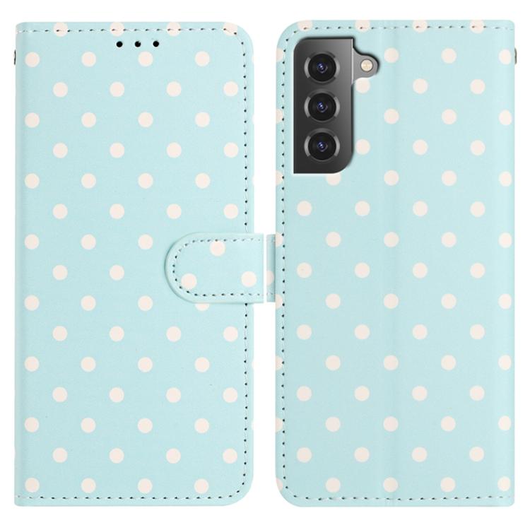 Custodia per telefono in ecopelle con motivo a pois, For Samsung Galaxy S21 FE 5G, For Samsung Galaxy S21 5G, For Samsung Galaxy S21+ 5G, For Samsung Galaxy S21 Ultra 5G