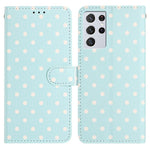 Custodia per telefono in ecopelle con motivo a pois, For Samsung Galaxy S21 FE 5G, For Samsung Galaxy S21 5G, For Samsung Galaxy S21+ 5G, For Samsung Galaxy S21 Ultra 5G