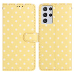 Custodia per telefono in ecopelle con motivo a pois, For Samsung Galaxy S21 FE 5G, For Samsung Galaxy S21 5G, For Samsung Galaxy S21+ 5G, For Samsung Galaxy S21 Ultra 5G