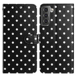 Custodia per telefono in ecopelle con motivo a pois, For Samsung Galaxy S21 FE 5G, For Samsung Galaxy S21 5G, For Samsung Galaxy S21+ 5G, For Samsung Galaxy S21 Ultra 5G