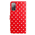 Custodia per telefono in ecopelle con motivo a pois, For Samsung Galaxy S20 FE, For Samsung Galaxy S22 Ultra 5G, For Samsung Galaxy S22+ 5G, For Samsung Galaxy S22 5G