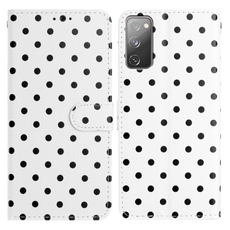 Custodia per telefono in ecopelle con motivo a pois, For Samsung Galaxy S20 FE, For Samsung Galaxy S22 Ultra 5G, For Samsung Galaxy S22+ 5G, For Samsung Galaxy S22 5G
