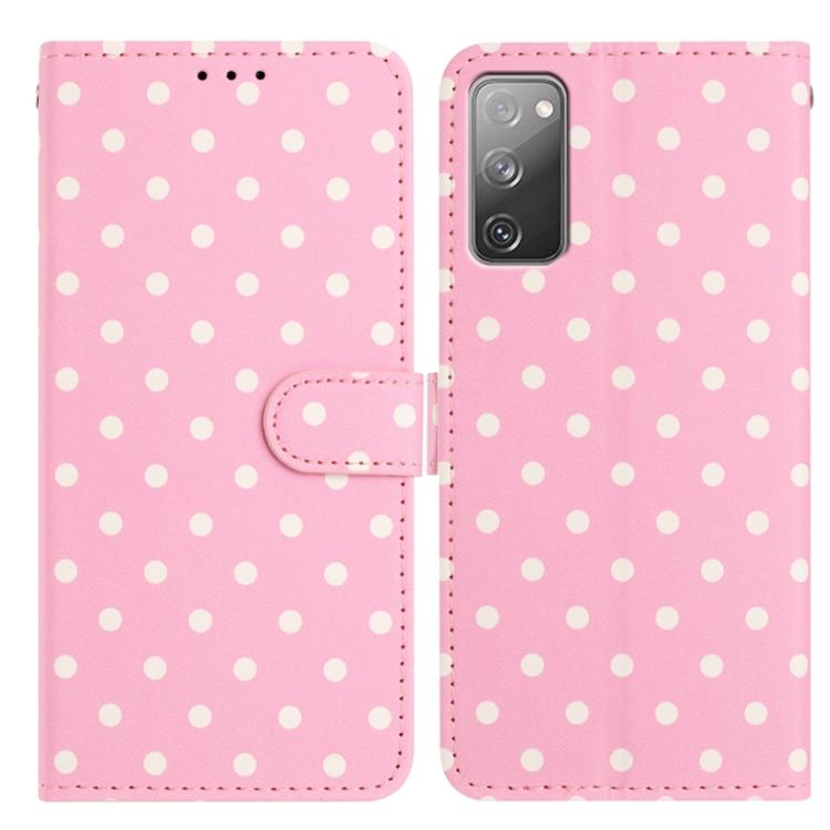 Custodia per telefono in ecopelle con motivo a pois, For Samsung Galaxy S20 FE, For Samsung Galaxy S22 Ultra 5G, For Samsung Galaxy S22+ 5G, For Samsung Galaxy S22 5G