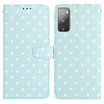 Custodia per telefono in ecopelle con motivo a pois, For Samsung Galaxy S20 FE, For Samsung Galaxy S22 Ultra 5G, For Samsung Galaxy S22+ 5G, For Samsung Galaxy S22 5G