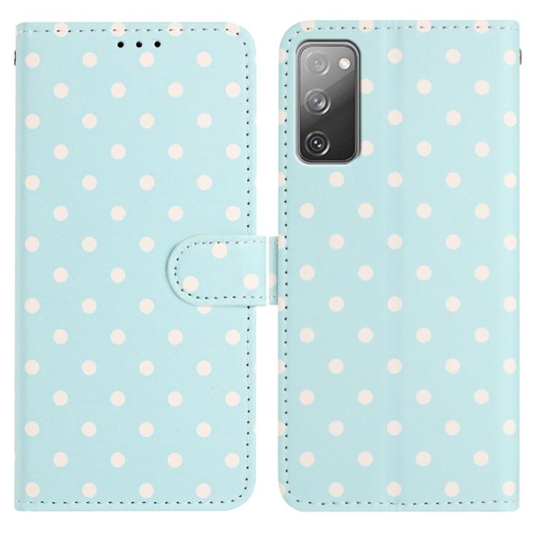 Custodia per telefono in ecopelle con motivo a pois, For Samsung Galaxy S20 FE, For Samsung Galaxy S22 Ultra 5G, For Samsung Galaxy S22+ 5G, For Samsung Galaxy S22 5G