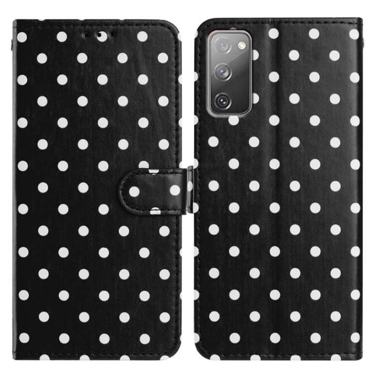 Custodia per telefono in ecopelle con motivo a pois, For Samsung Galaxy S20 FE, For Samsung Galaxy S22 Ultra 5G, For Samsung Galaxy S22+ 5G, For Samsung Galaxy S22 5G
