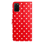 Custodia per telefono in ecopelle con motivo a pois, For Samsung Galaxy S20+