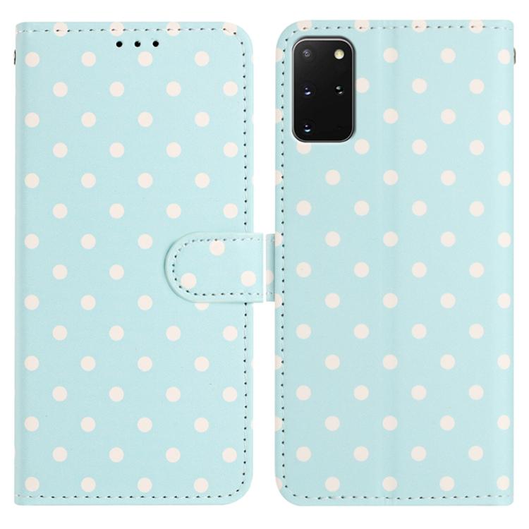 Custodia per telefono in ecopelle con motivo a pois, For Samsung Galaxy S20+