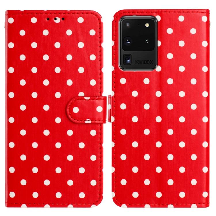 Custodia per telefono in ecopelle con motivo a pois, For Samsung Galaxy Note20 Ultra, For Samsung Galaxy Note20, For Samsung Galaxy S20 Ultra, For Samsung Galaxy S20
