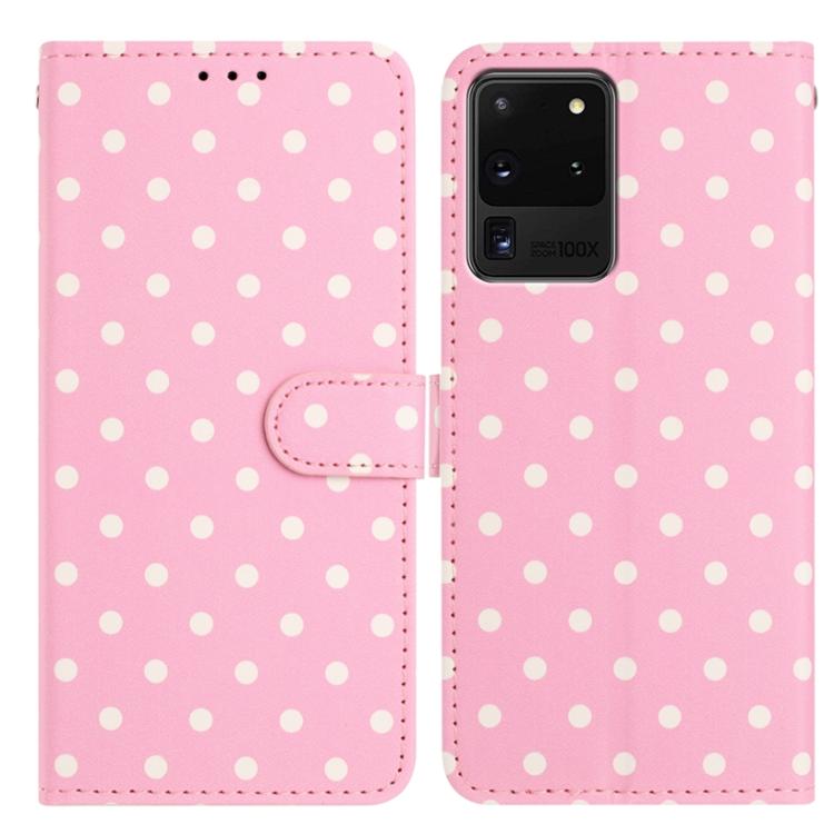 Custodia per telefono in ecopelle con motivo a pois, For Samsung Galaxy Note20 Ultra, For Samsung Galaxy Note20, For Samsung Galaxy S20 Ultra, For Samsung Galaxy S20