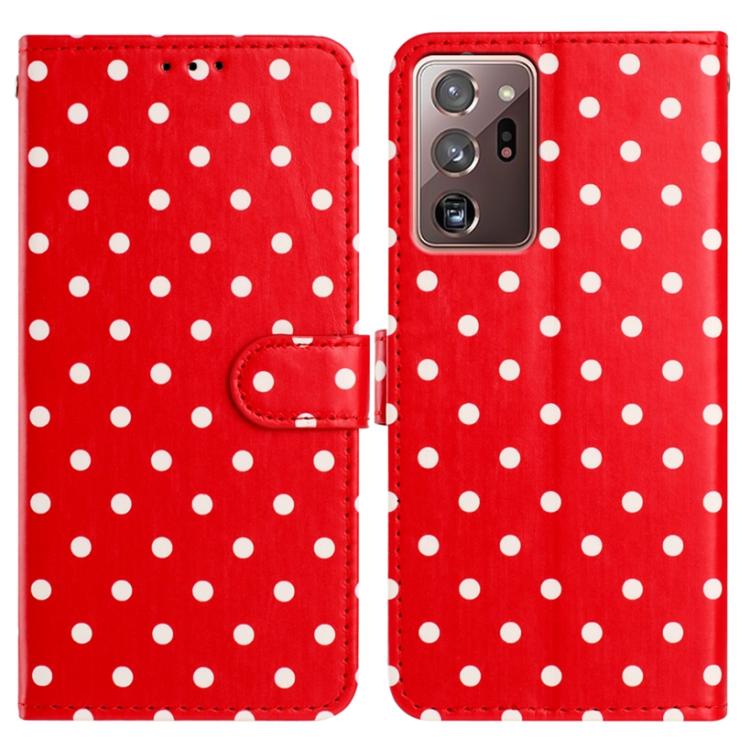 Custodia per telefono in ecopelle con motivo a pois, For Samsung Galaxy Note20 Ultra, For Samsung Galaxy Note20, For Samsung Galaxy S20 Ultra, For Samsung Galaxy S20