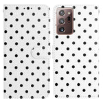 Custodia per telefono in ecopelle con motivo a pois, For Samsung Galaxy Note20 Ultra, For Samsung Galaxy Note20, For Samsung Galaxy S20 Ultra, For Samsung Galaxy S20