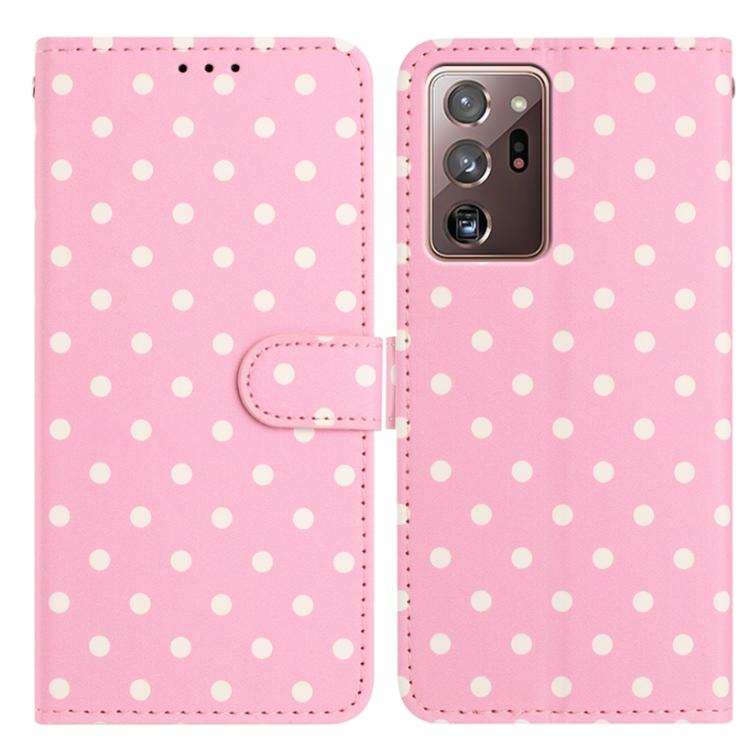 Custodia per telefono in ecopelle con motivo a pois, For Samsung Galaxy Note20 Ultra, For Samsung Galaxy Note20, For Samsung Galaxy S20 Ultra, For Samsung Galaxy S20