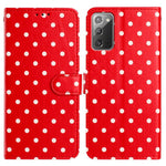 Custodia per telefono in ecopelle con motivo a pois, For Samsung Galaxy Note20 Ultra, For Samsung Galaxy Note20, For Samsung Galaxy S20 Ultra, For Samsung Galaxy S20