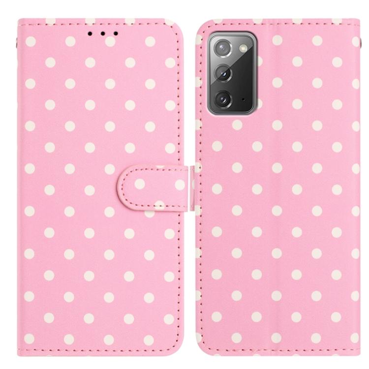 Custodia per telefono in ecopelle con motivo a pois, For Samsung Galaxy Note20 Ultra, For Samsung Galaxy Note20, For Samsung Galaxy S20 Ultra, For Samsung Galaxy S20