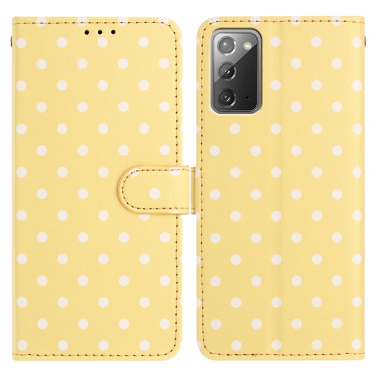 Custodia per telefono in ecopelle con motivo a pois, For Samsung Galaxy Note20 Ultra, For Samsung Galaxy Note20, For Samsung Galaxy S20 Ultra, For Samsung Galaxy S20